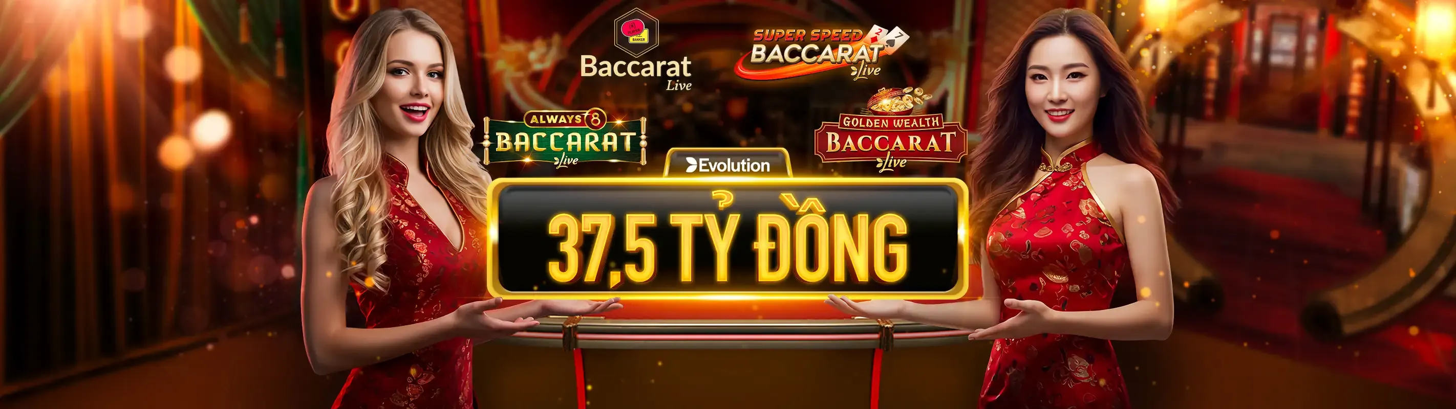 Bàn Baccarat sang trọng tại lucky6868 nhà cái